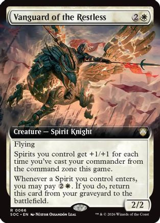 Vanguard of the Restless (Extended Art) [Secrets of Strixhaven Commander]