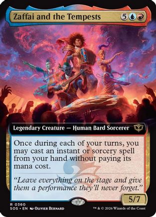 Zaffai and the Tempests (Extended Art) [Secrets of Strixhaven]