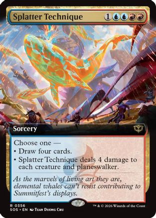 Splatter Technique (Extended Art) [Secrets of Strixhaven]