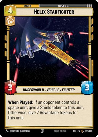 Helix Starfighter (221/264) - Ashes of the Empire