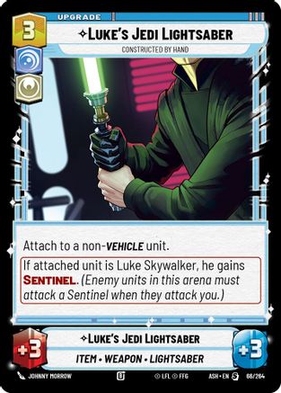 Luke's Jedi Lightsaber - Constructed by Hand (66/264) - Ashes of the Empire