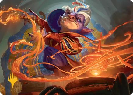 Goblin Glasswright Art Card (Gold-Stamped Planeswalker Symbol) [Secrets of Strixhaven Art Series]