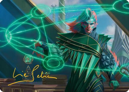 Nev, the Practical Dean Art Card (Gold-Stamped Signature) [Secrets of Strixhaven Art Series]