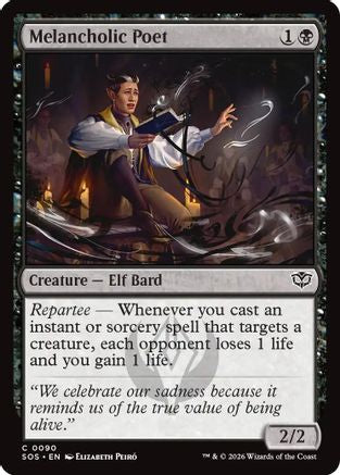 Melancholic Poet (SOS-090) - Secrets of Strixhaven Foil