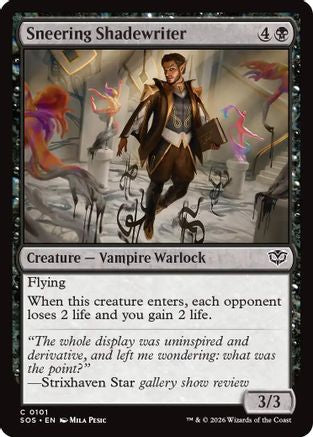 Sneering Shadewriter [Secrets of Strixhaven]
