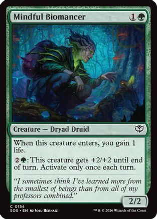 Mindful Biomancer (SOS-154) - Secrets of Strixhaven Foil