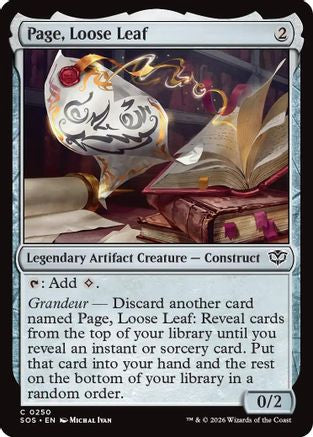 Page, Loose Leaf [Secrets of Strixhaven]