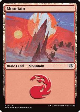 Mountain (0279) [Secrets of Strixhaven]