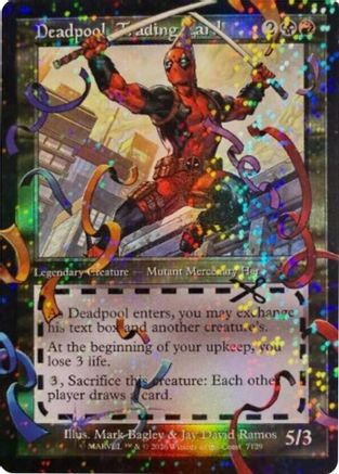 Deadpool, Trading Card (7129) (Pool Party Foil) [Secret Lair Drop Series]