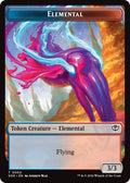 Dragon Illusion // Elemental (0002) Double-Sided Token [Secrets of Strixhaven Commander Tokens]