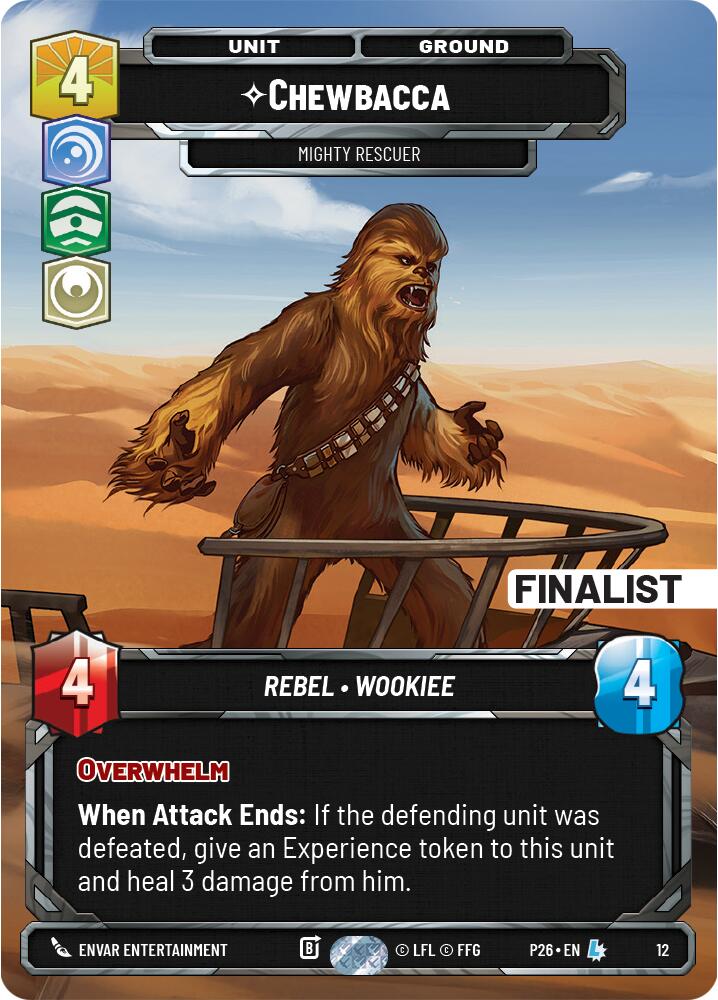 Chewbacca - Mighty Rescuer (12) (Finalist) (12) [Organized Play Promos]
