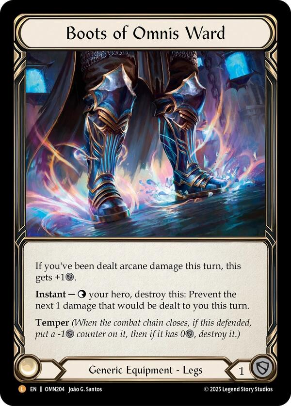 Boots of Omnis Ward [OMN204] (Omens of the Third Age)  Cold Foil
