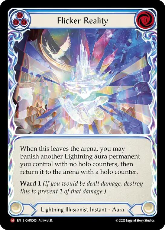 Flicker Reality [OMN005] (Omens of the Third Age)  Rainbow Foil