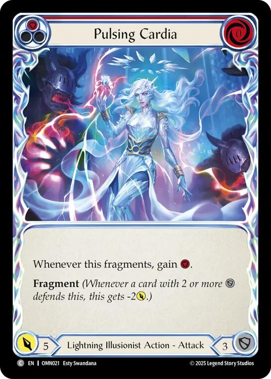 Pulsing Cardia (Red) [OMN021] (Omens of the Third Age)  Rainbow Foil