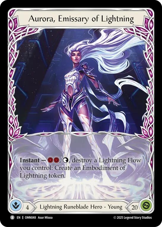 Aurora, Emissary of Lightning [OMN048] (Omens of the Third Age)