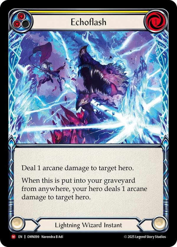 Echoflash [OMN099] (Omens of the Third Age)  Rainbow Foil