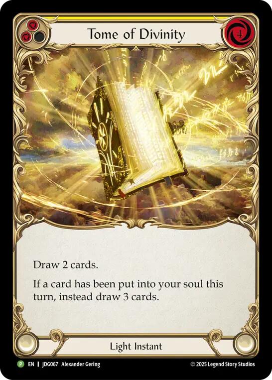 Tome of Divinity [JDG067] (Promo)  Cold Foil