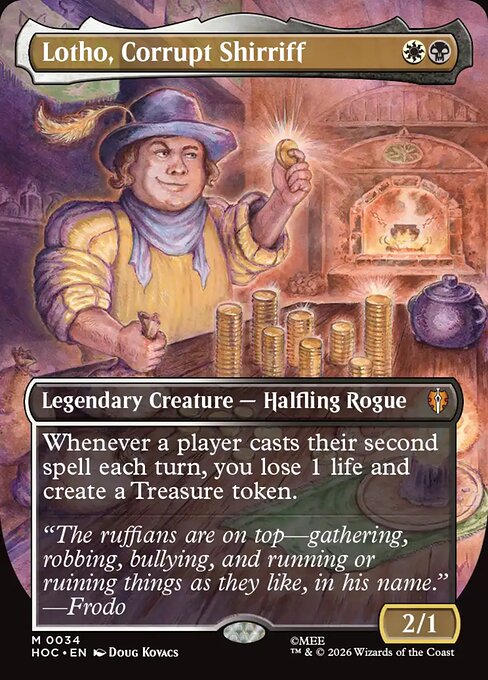 Lotho, Corrupt Shirriff (Borderless) (HOC 34) [The Hobbit Eternal]