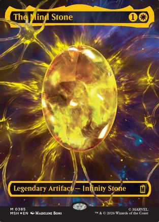 The Mind Stone (Borderless) (Cosmic Foil) [Marvel Super Heroes]