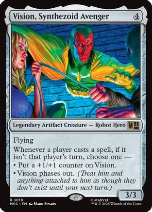 Vision, Synthezoid Avenger [Marvel Super Heroes Commander]