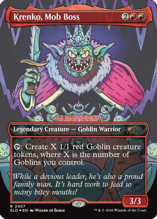 Krenko, Mob Boss (SLD-2407) - Secret Lair Drop Series Foil