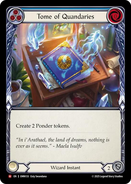 Tome of Quandaries (Blue) [OMN133] (Omens of the Third Age)