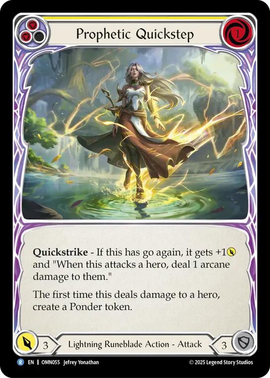 Prophetic Quickstep [OMN055] (Omens of the Third Age)  Rainbow Foil