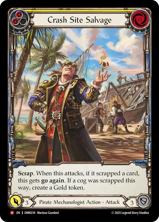 Crash Site Salvage (Extended Art) [OMN239] (Omens of the Third Age)  Cold Foil