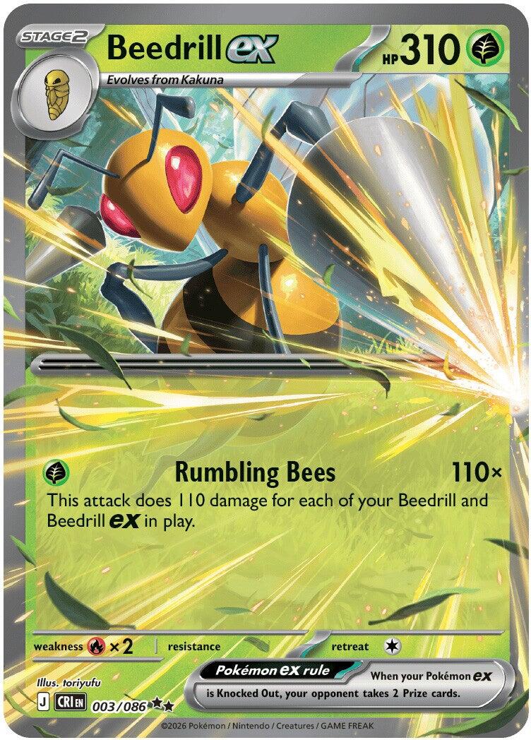 Beedrill ex (003/086) [Mega Evolution: Chaos Rising]