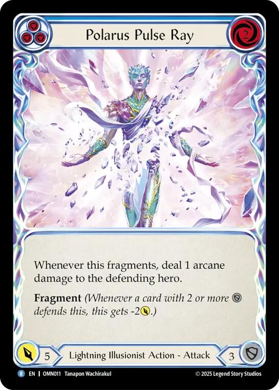 Polarus Pulse Ray (Blue) [OMN011] (Omens of the Third Age)  Rainbow Foil