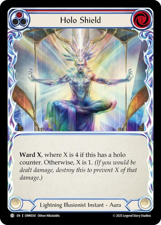 Holo Shield (Red) [OMN030] (Omens of the Third Age)