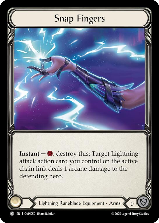 Snap Fingers [OMN050] (Omens of the Third Age)  Cold Foil