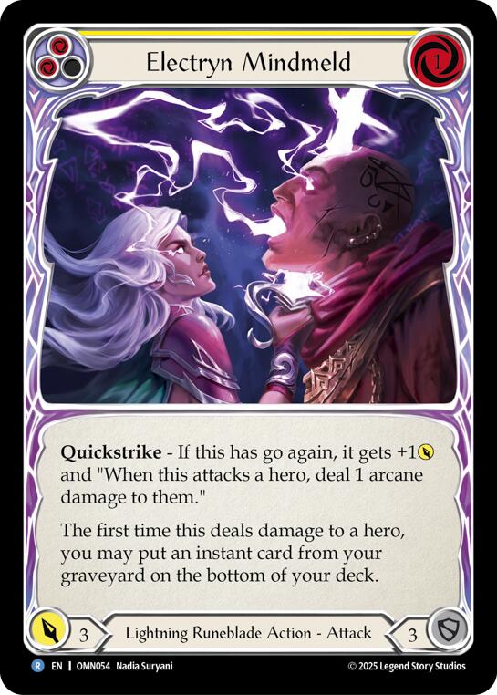 Electryn Mindmeld (Yellow) [OMN054] (Omens of the Third Age)  Rainbow Foil