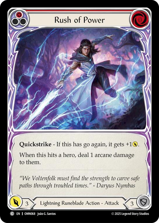 Rush Of Power (Red) [OMN068] (Omens of the Third Age)