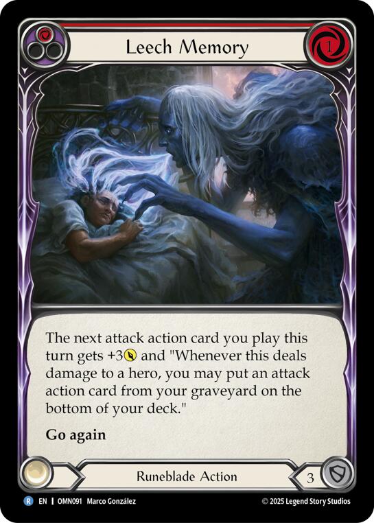 Leech Memory (Red) [OMN091] (Omens of the Third Age)  Rainbow Foil