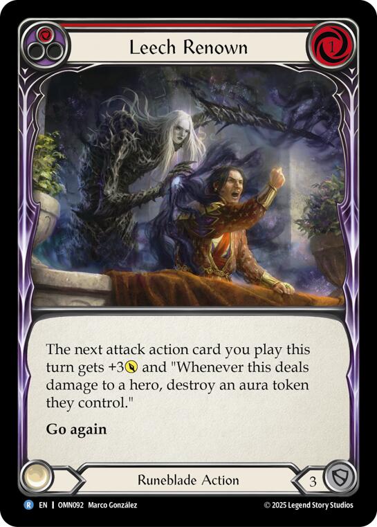 Leech Renown (Red) [OMN092] (Omens of the Third Age)