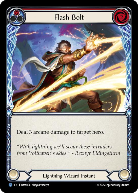 Flash Bolt (Red) [OMN106] (Omens of the Third Age)  Rainbow Foil