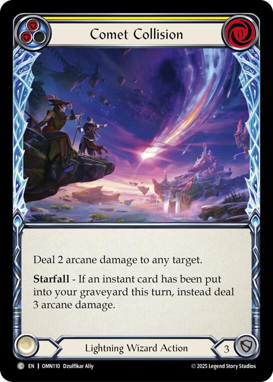 Comet Collision (Yellow) [OMN110] (Omens of the Third Age)  Rainbow Foil
