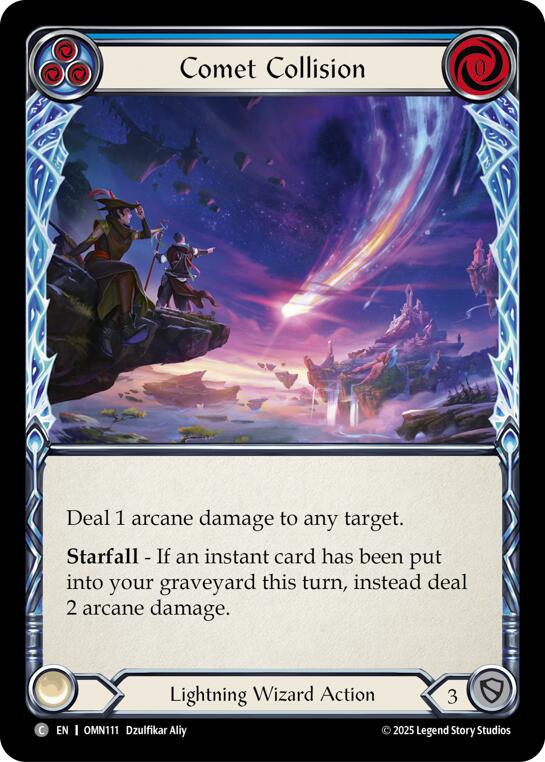 Comet Collision (Blue) [OMN111] (Omens of the Third Age)  Rainbow Foil
