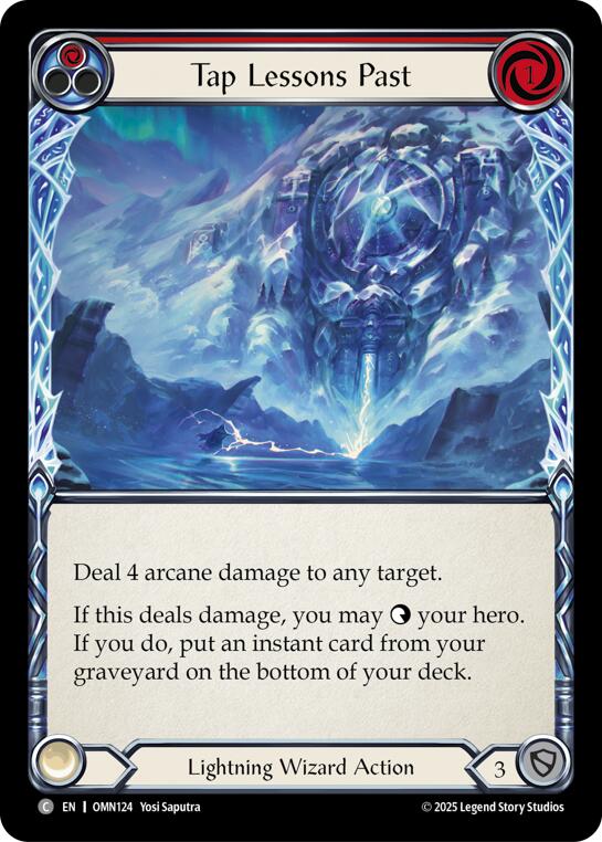 Tap Lessons Past (Red) [OMN124] (Omens of the Third Age)  Rainbow Foil