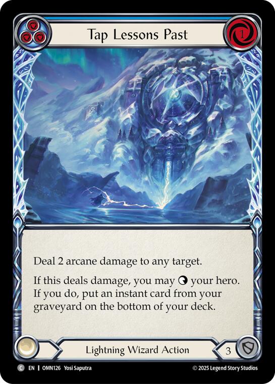 Tap Lessons Past (Blue) [OMN126] (Omens of the Third Age)