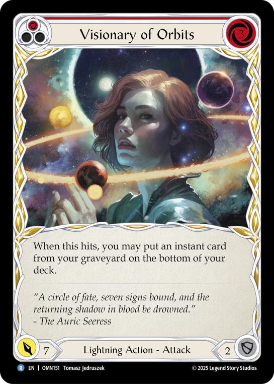 Visionary Of Orbits (Red) [OMN151] (Omens of the Third Age)