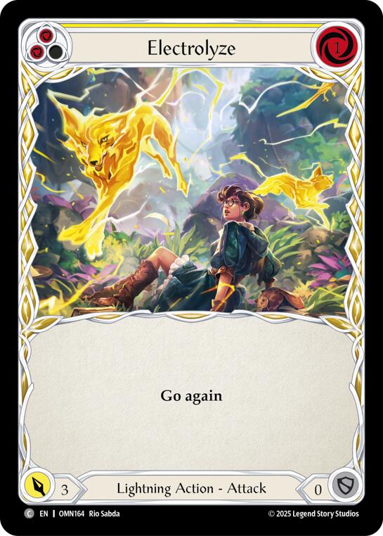 Electrolyze (Yellow) [OMN164] (Omens of the Third Age)  Rainbow Foil