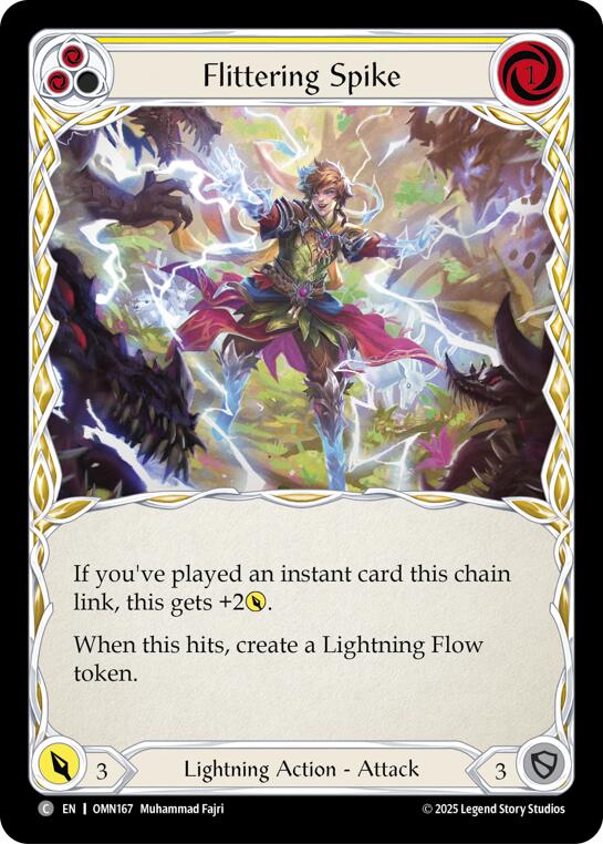 Flittering Spike (Yellow) [OMN167] (Omens of the Third Age)  Rainbow Foil