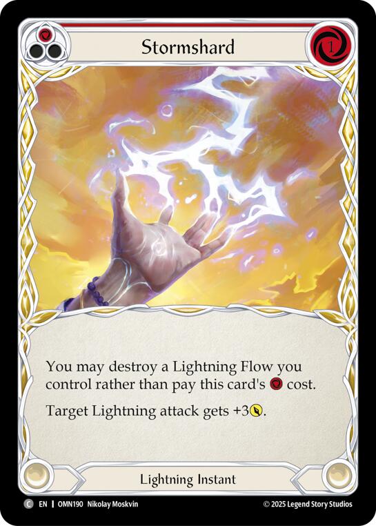 Stormshard (Red) [OMN190] (Omens of the Third Age)  Rainbow Foil
