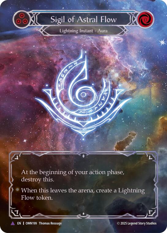 Sigil Of Astral Flow (Blue) (Marvel) [OMN199] (Omens of the Third Age)  Cold Foil
