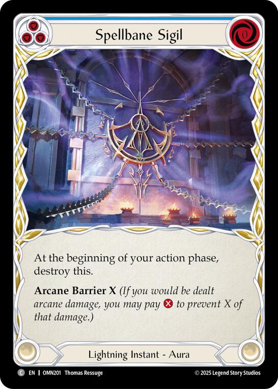 Spellbane Sigil (Blue) [OMN201] (Omens of the Third Age)