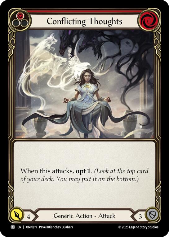 Conflicting Thoughts (Red) [OMN219] (Omens of the Third Age)