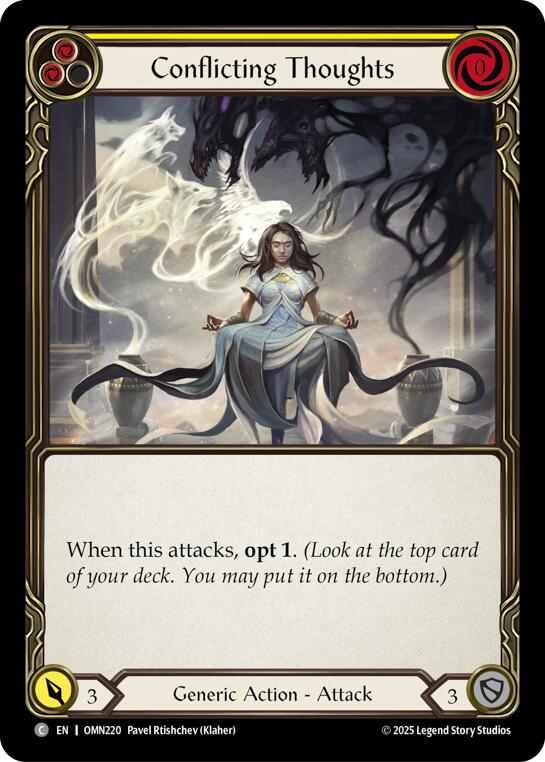 Conflicting Thoughts (Yellow) [OMN220] (Omens of the Third Age)