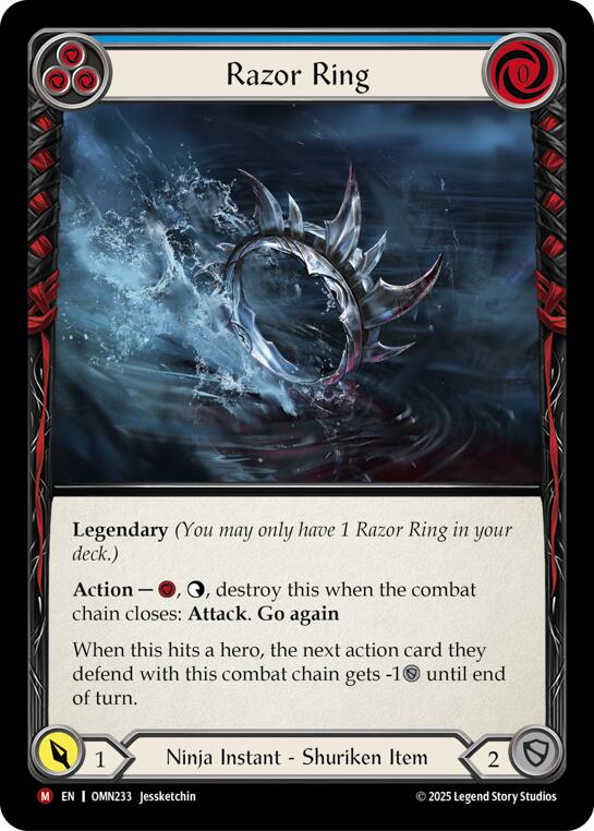 Razor Ring (Blue) [OMN233] (Omens of the Third Age)